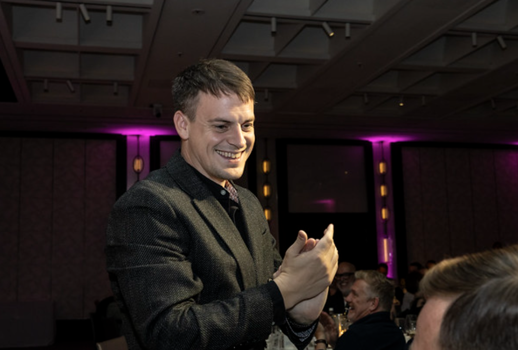 Hashting team member applauding