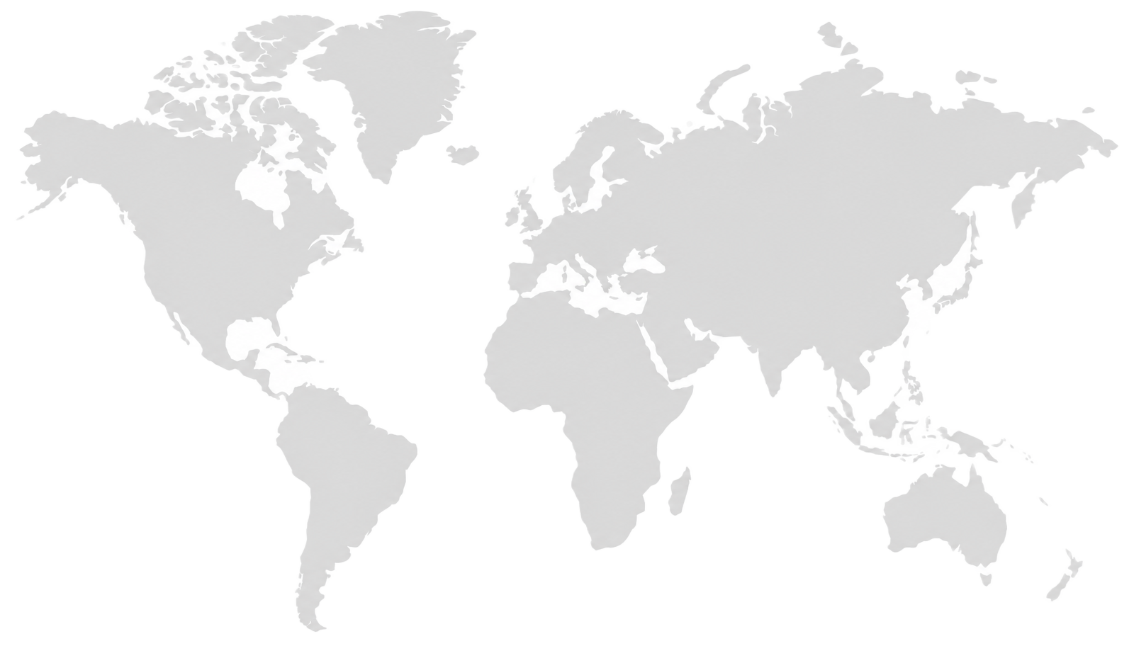 World map showing the markets where Hashting campaigns run
